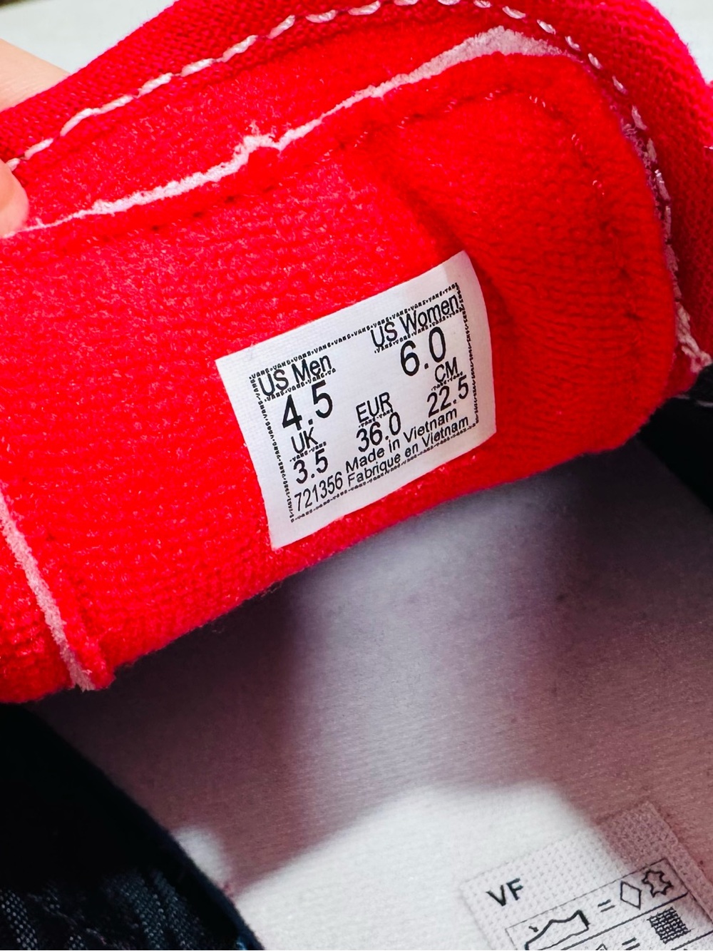 Vans Kids Red Suede Sneakers with White Stripe - Picture 5 of 7
